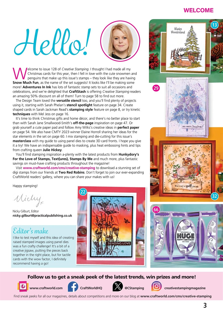 Creative Stamping Preview Pages