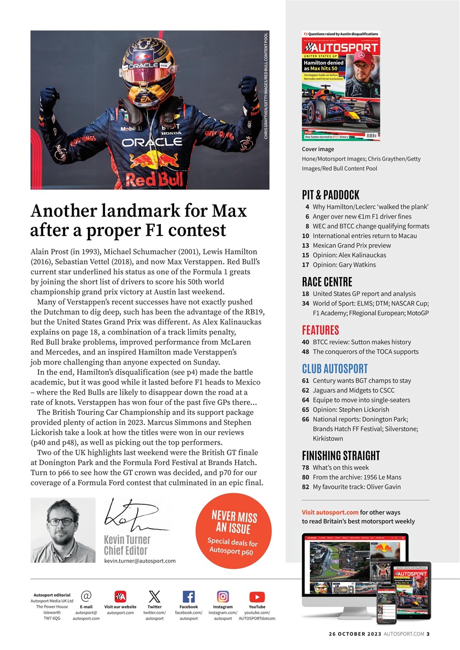 Autosport Preview Pages
