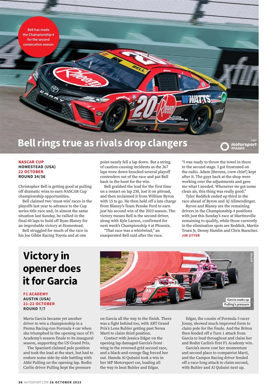 Autosport Preview Pages