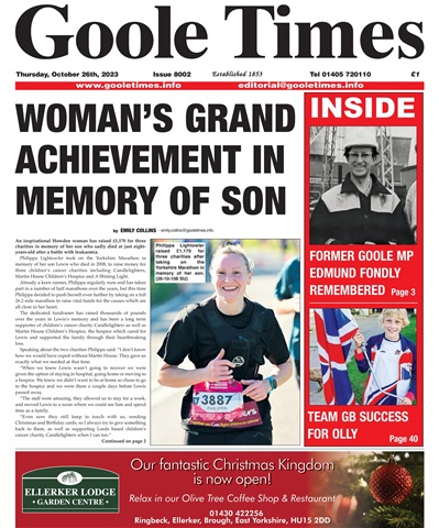 Goole Times issue October 26th 2023