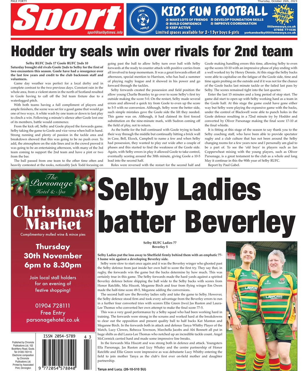 Selby Times Preview Pages