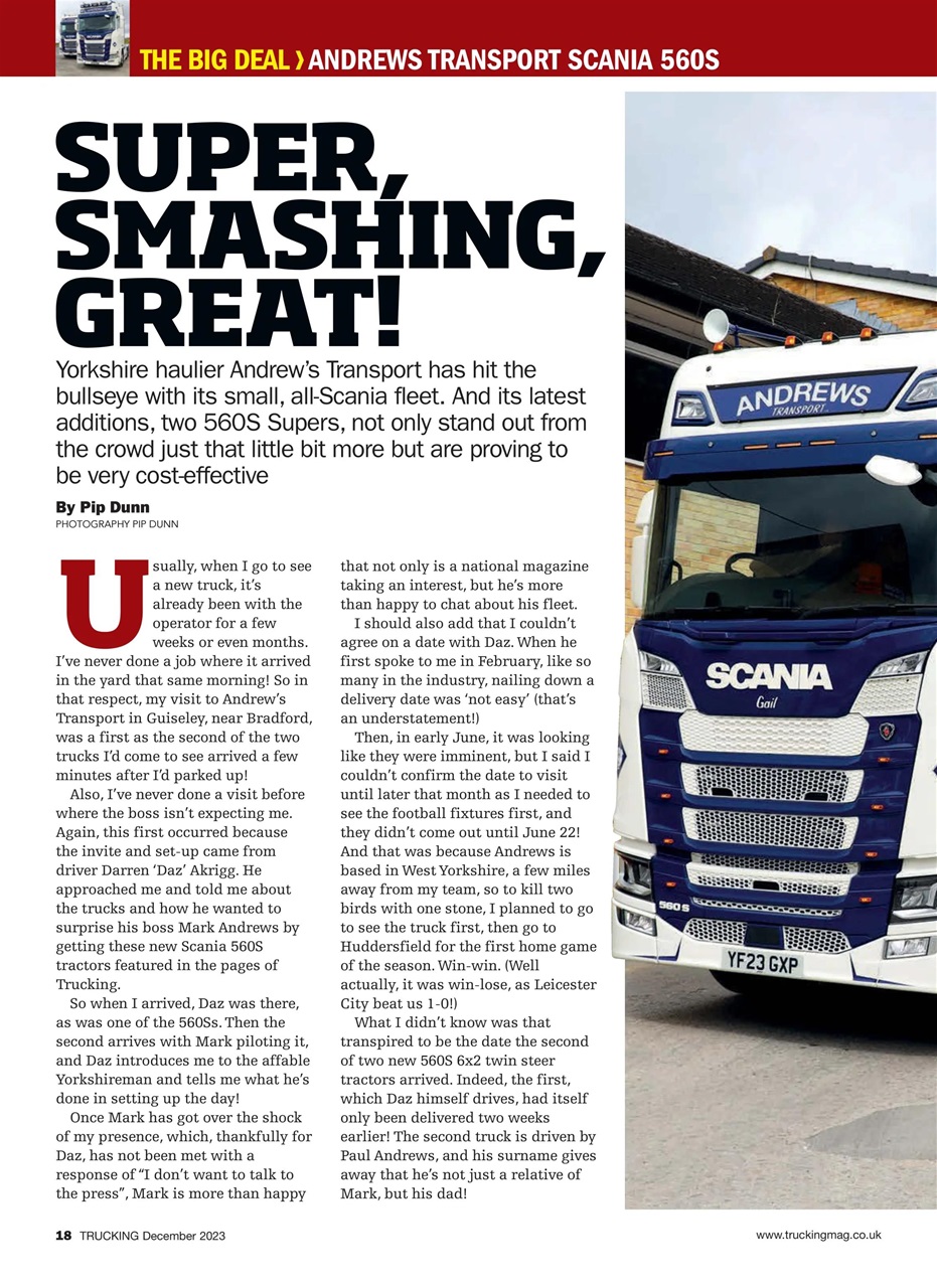 Trucking Magazine Preview Pages