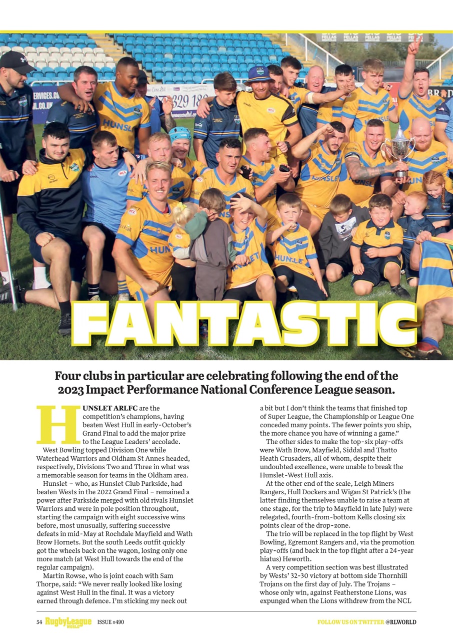 Rugby League World Preview Pages