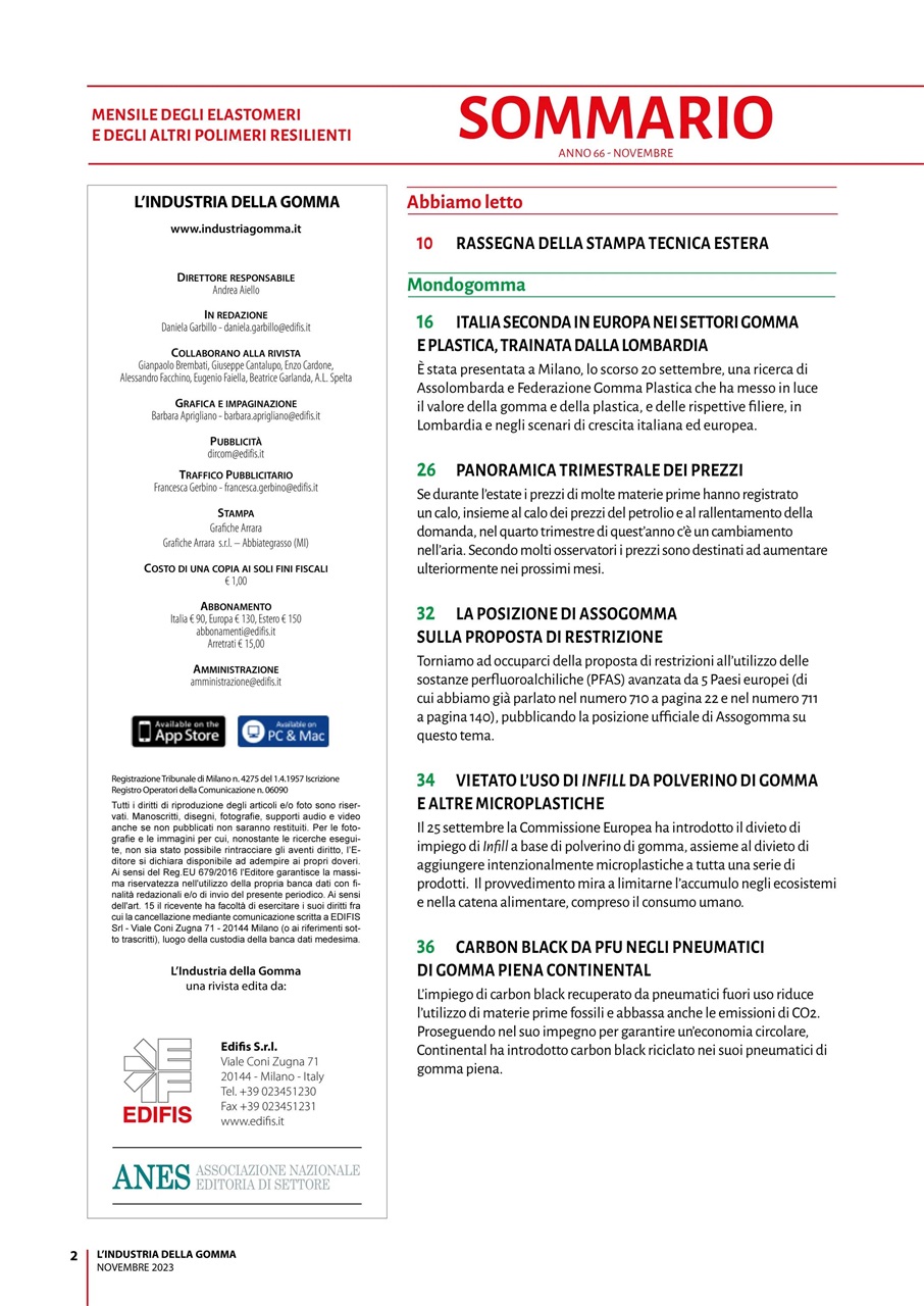 L’industria della Gomma Preview Pages