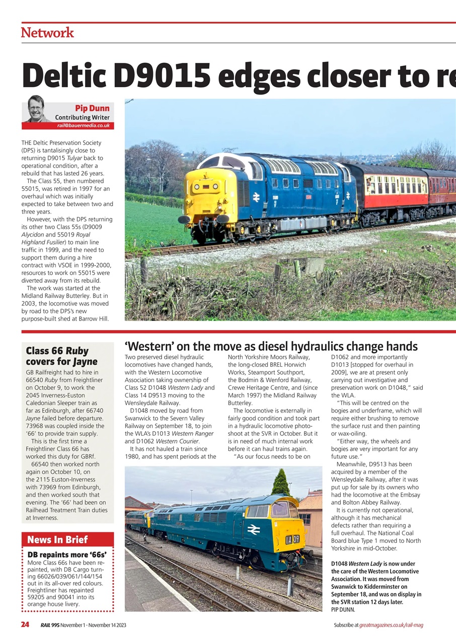 Rail Preview Pages