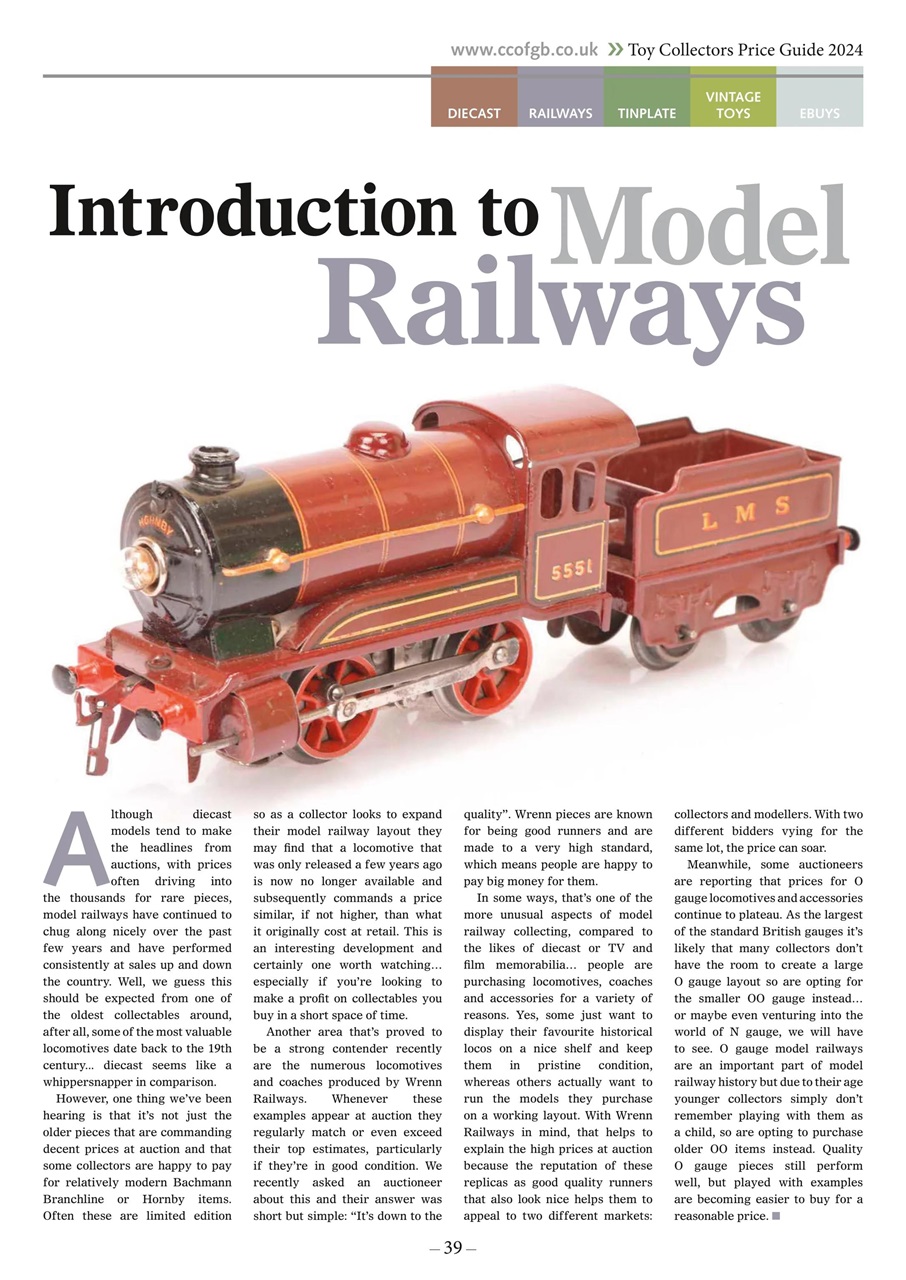 Toy Collectors Price Guide Preview Pages