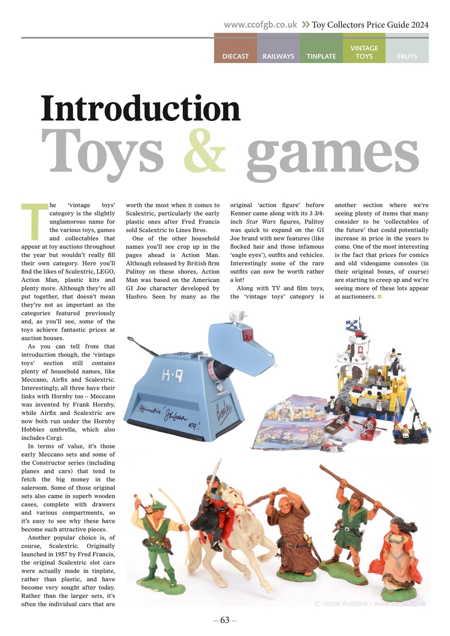 Toy Collectors Price Guide Preview Pages