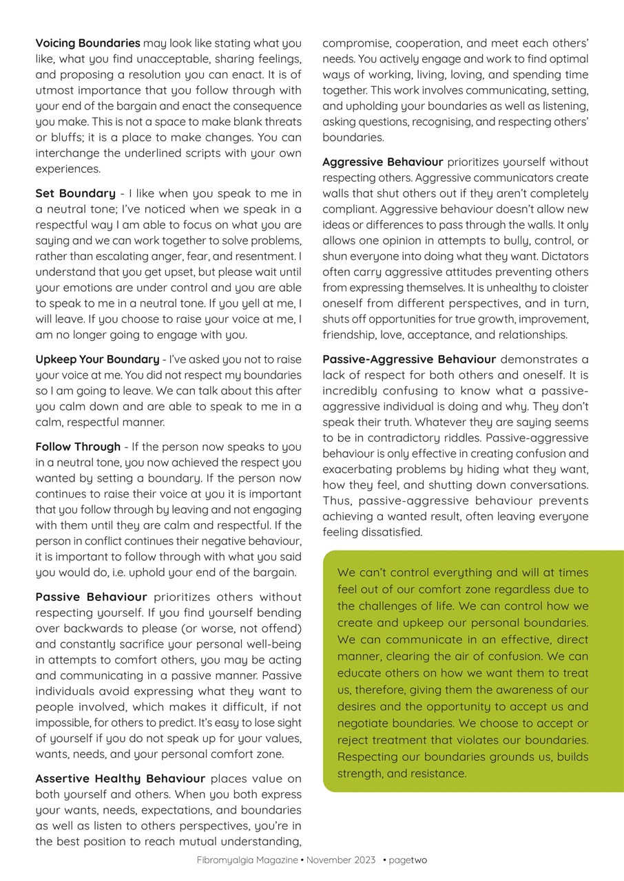 Fibromyalgia Magazine Preview Pages