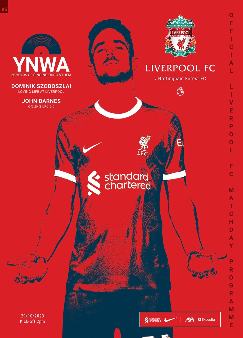 Liverpool FC Programmes Preview Pages