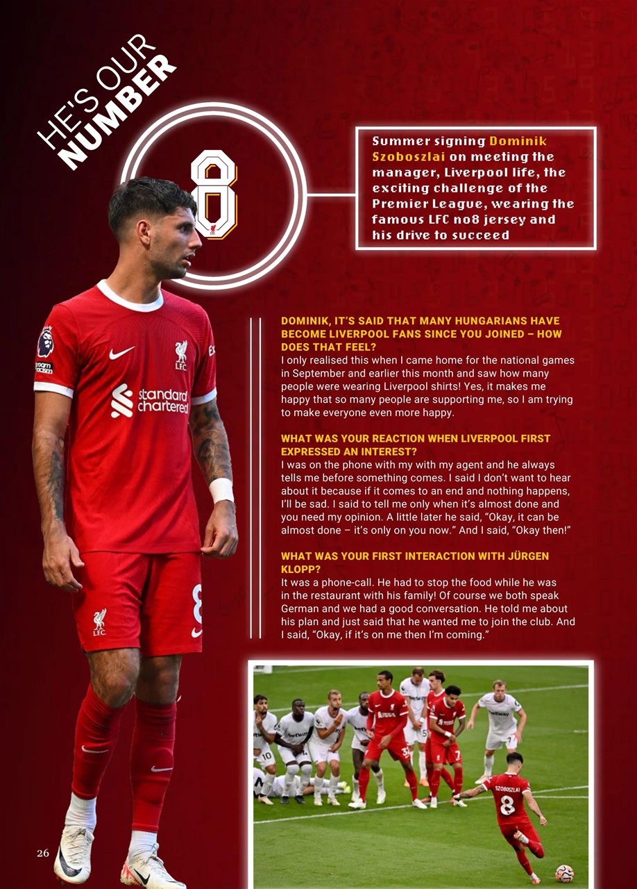 Liverpool FC Programmes Preview Pages