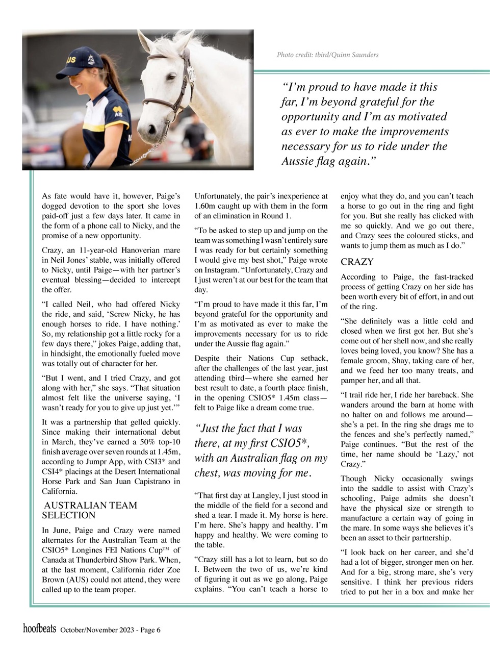 Hoofbeats Preview Pages