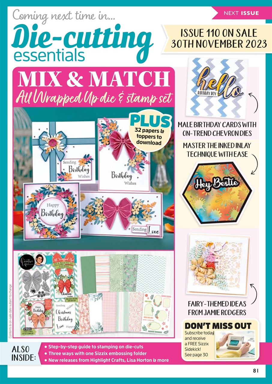 Die-Cutting Essentials Preview Pages