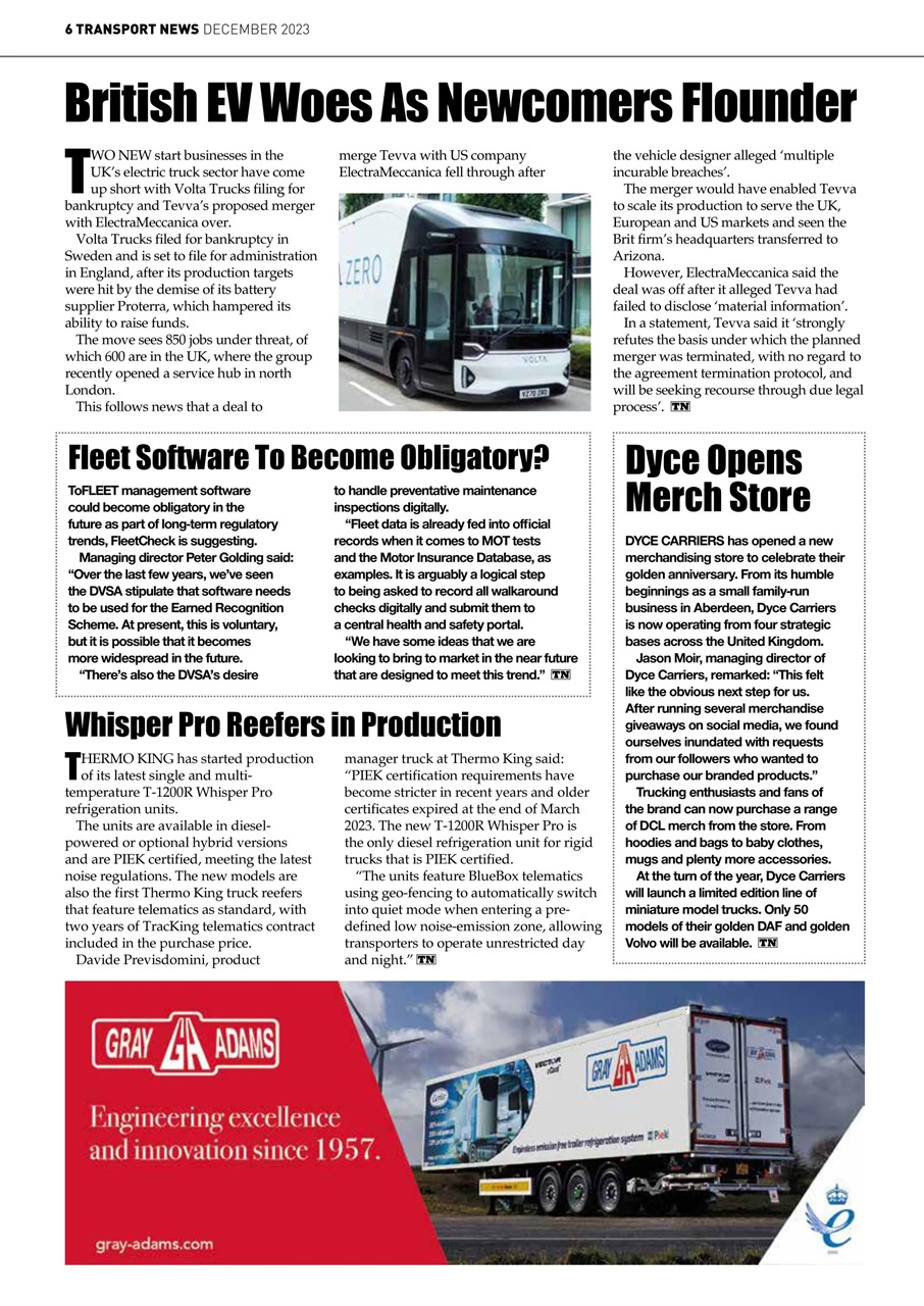 Transport News Preview Pages