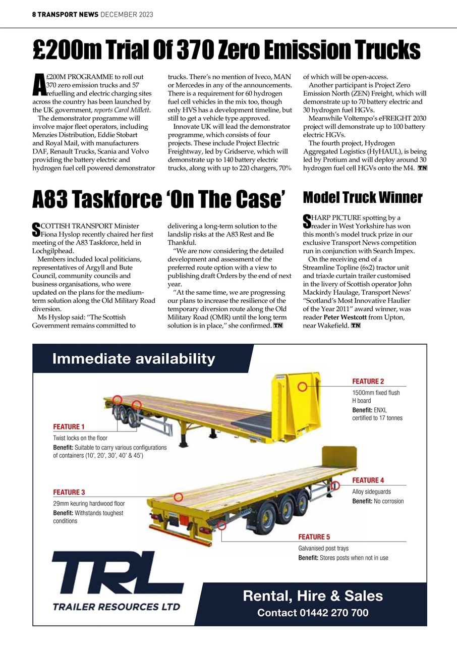 Transport News Preview Pages