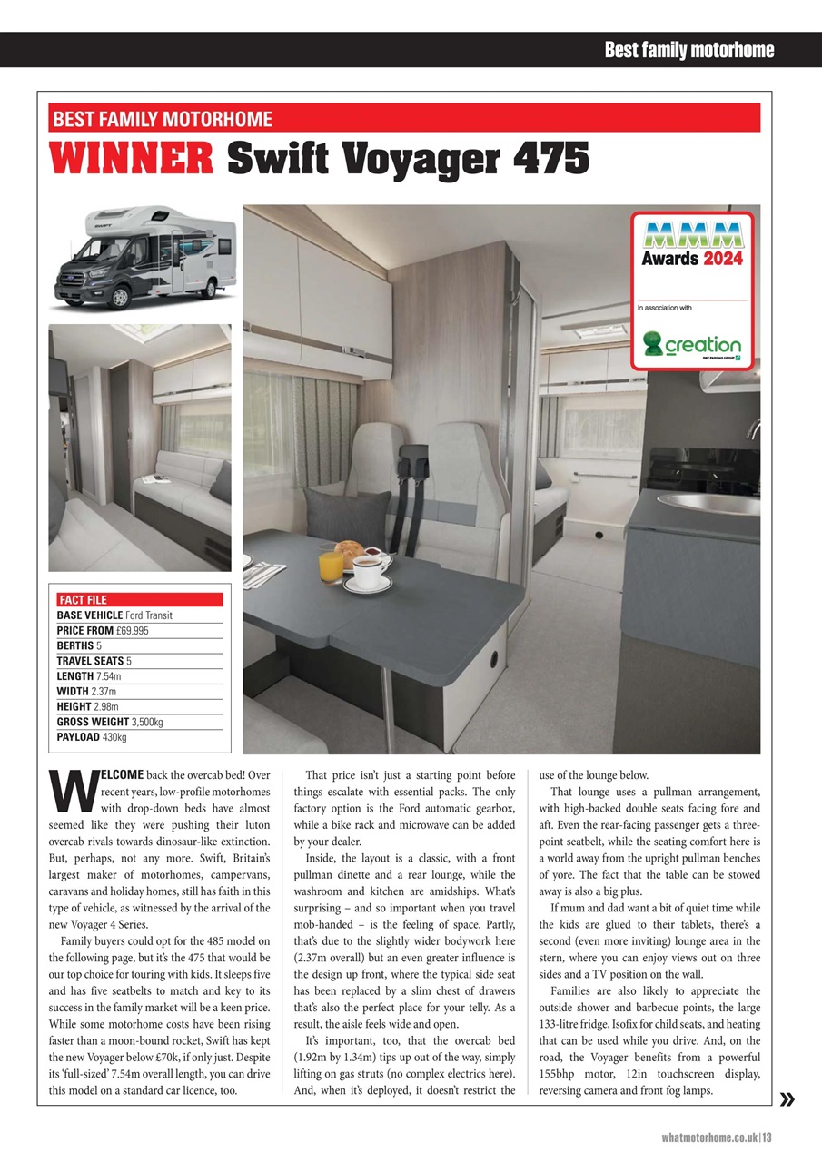 What Motorhome magazine Preview Pages