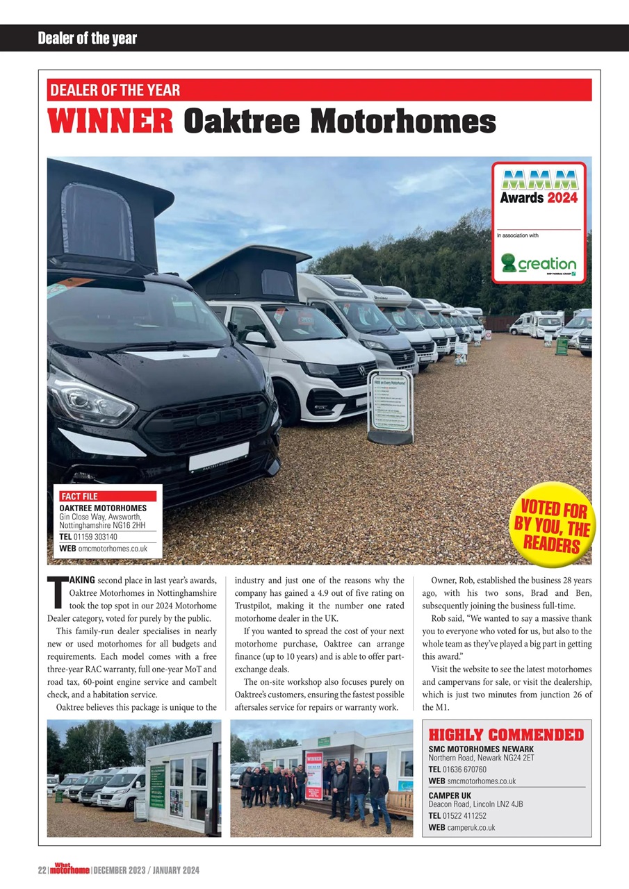 What Motorhome magazine Preview Pages