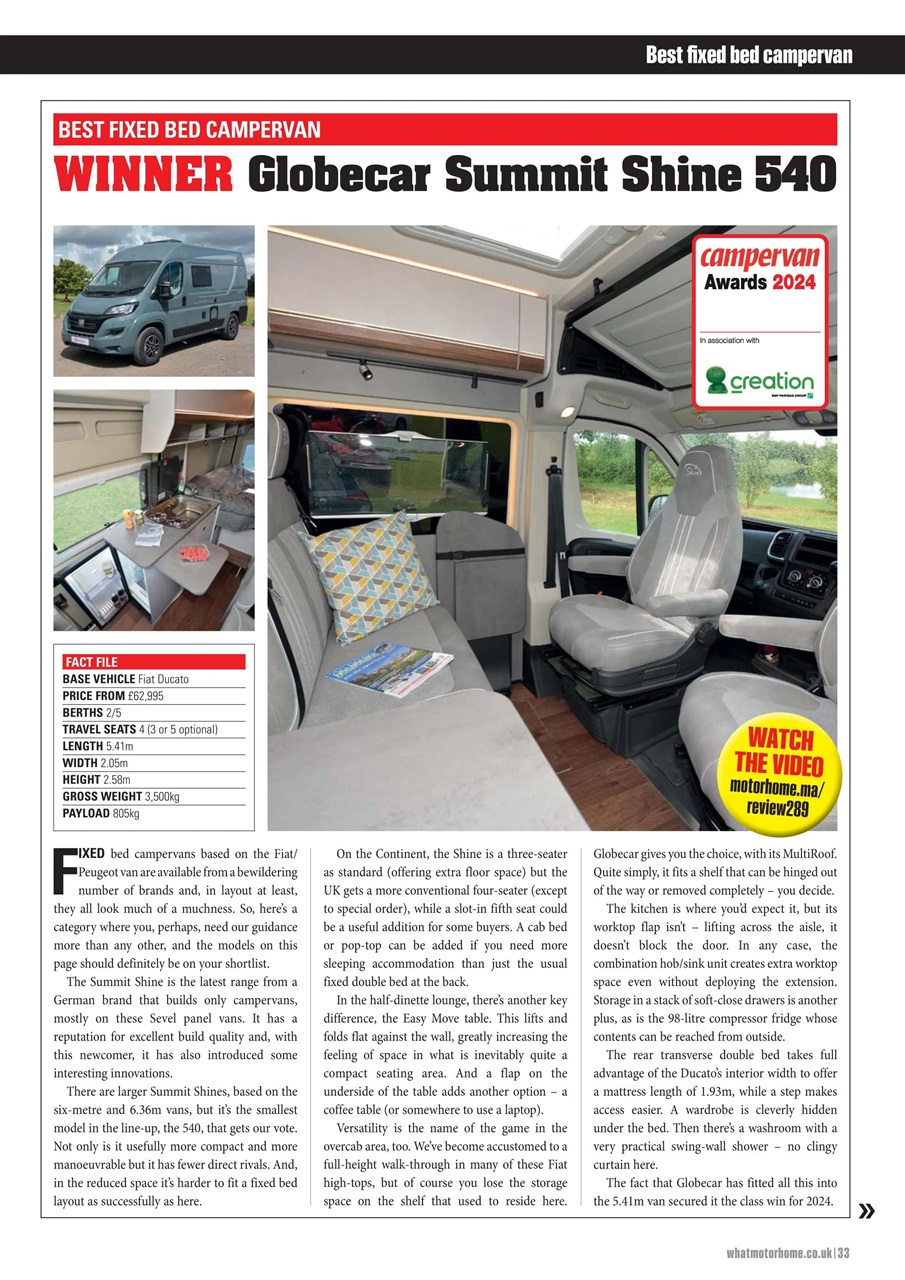 What Motorhome magazine Preview Pages