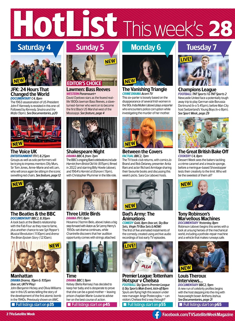TV & Satellite Week Preview Pages