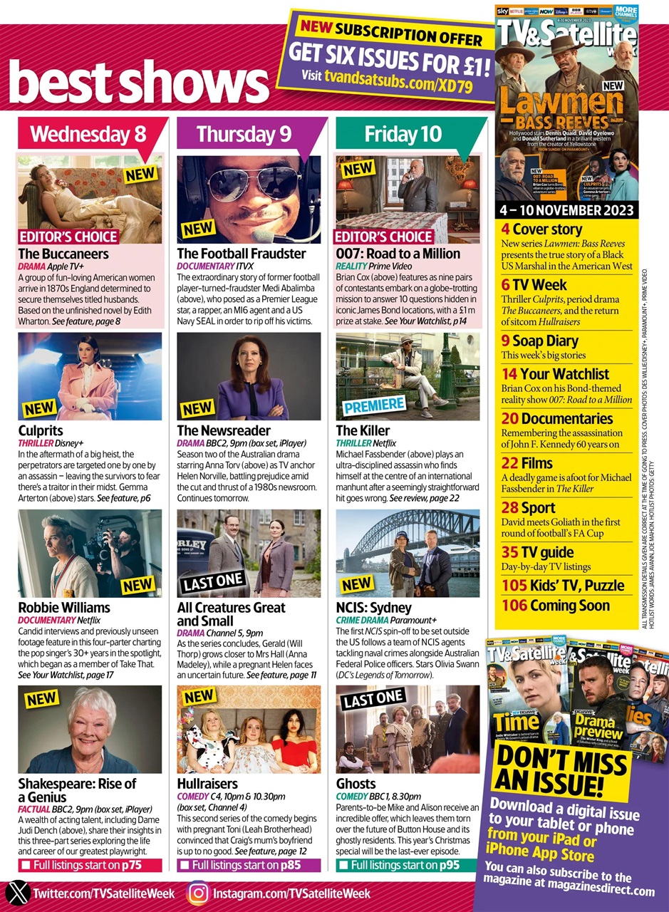 TV & Satellite Week Preview Pages