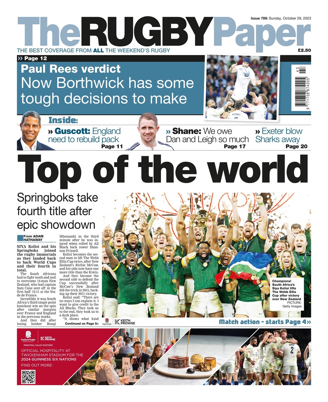 The Rugby Paper Preview Pages