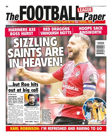 The Football League Paper issue 29th October 2023