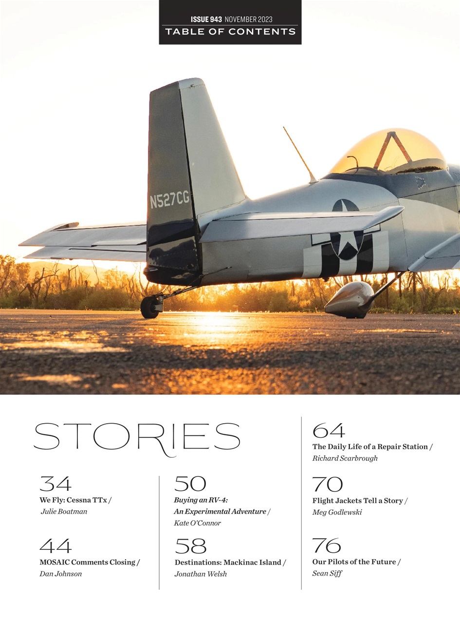 FLYING Magazine Preview Pages