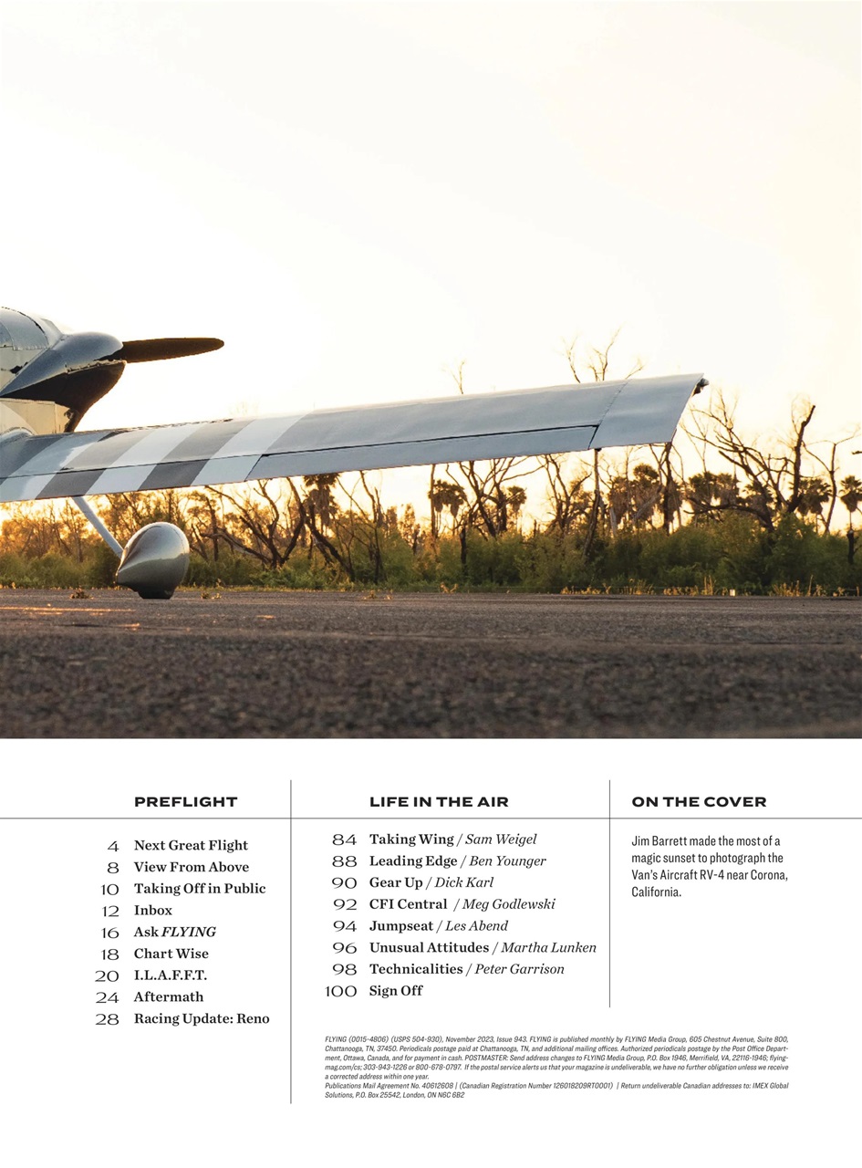 FLYING Magazine Preview Pages