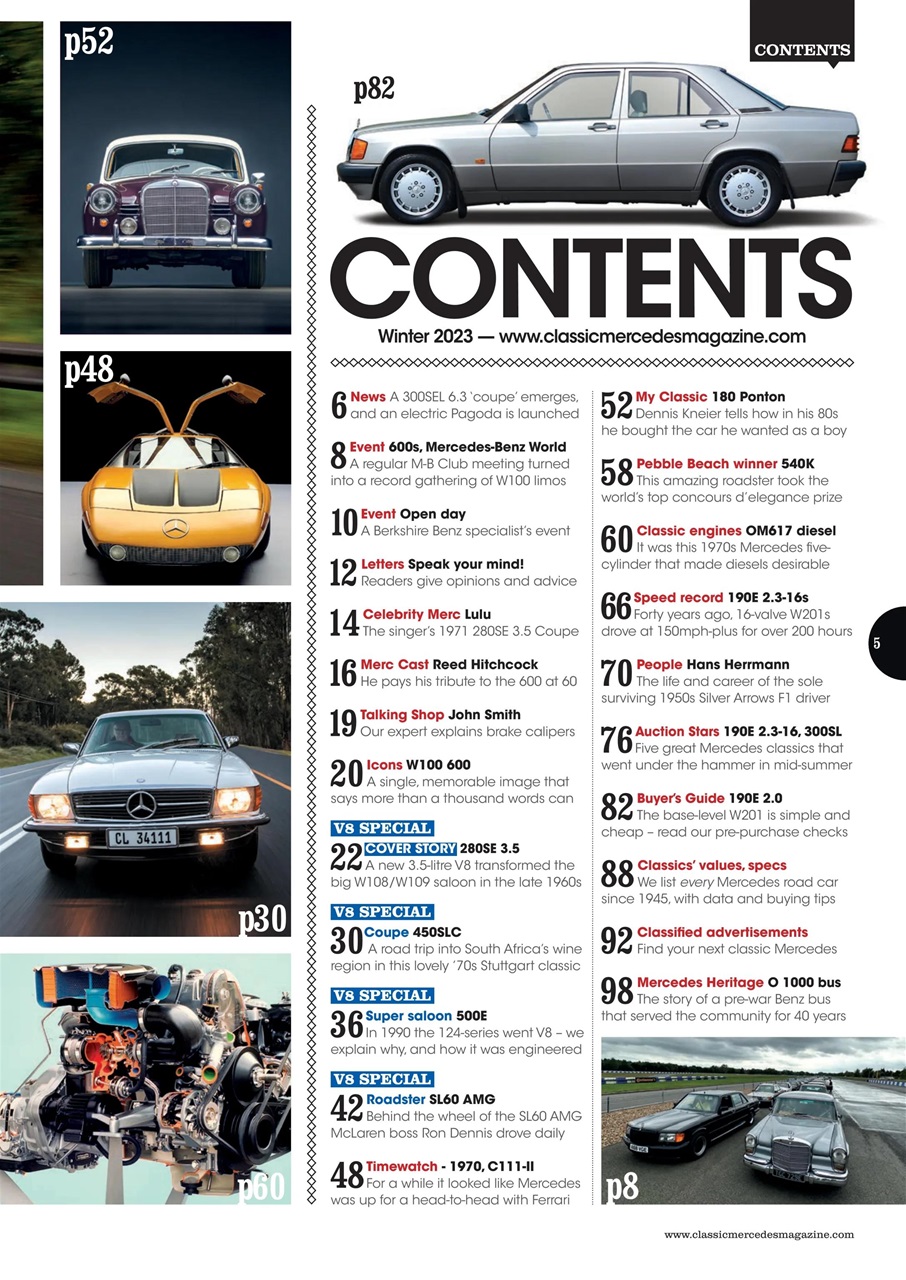 Classic Mercedes Preview Pages