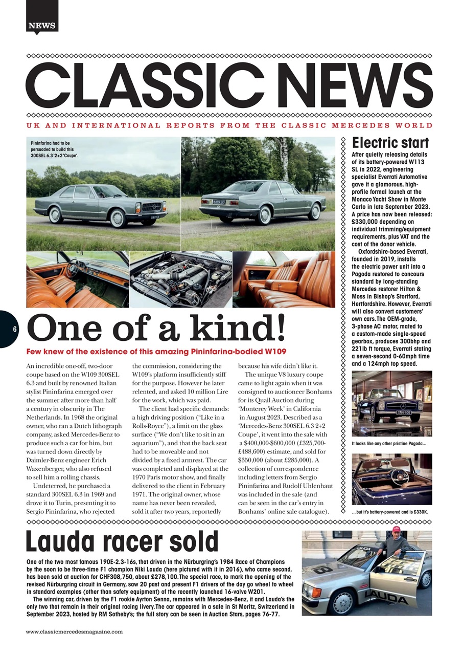 Classic Mercedes Preview Pages