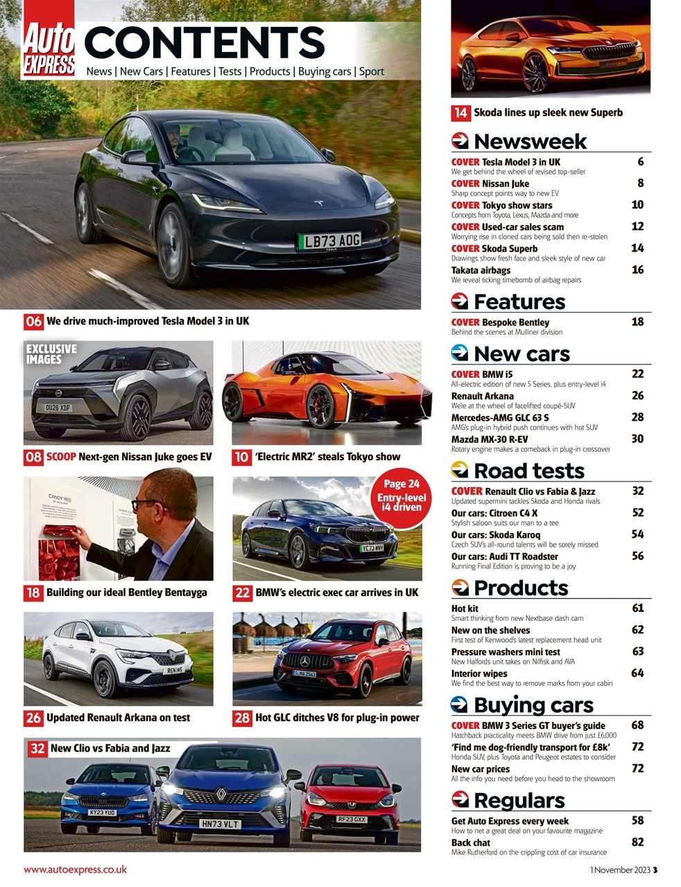Auto Express Preview Pages