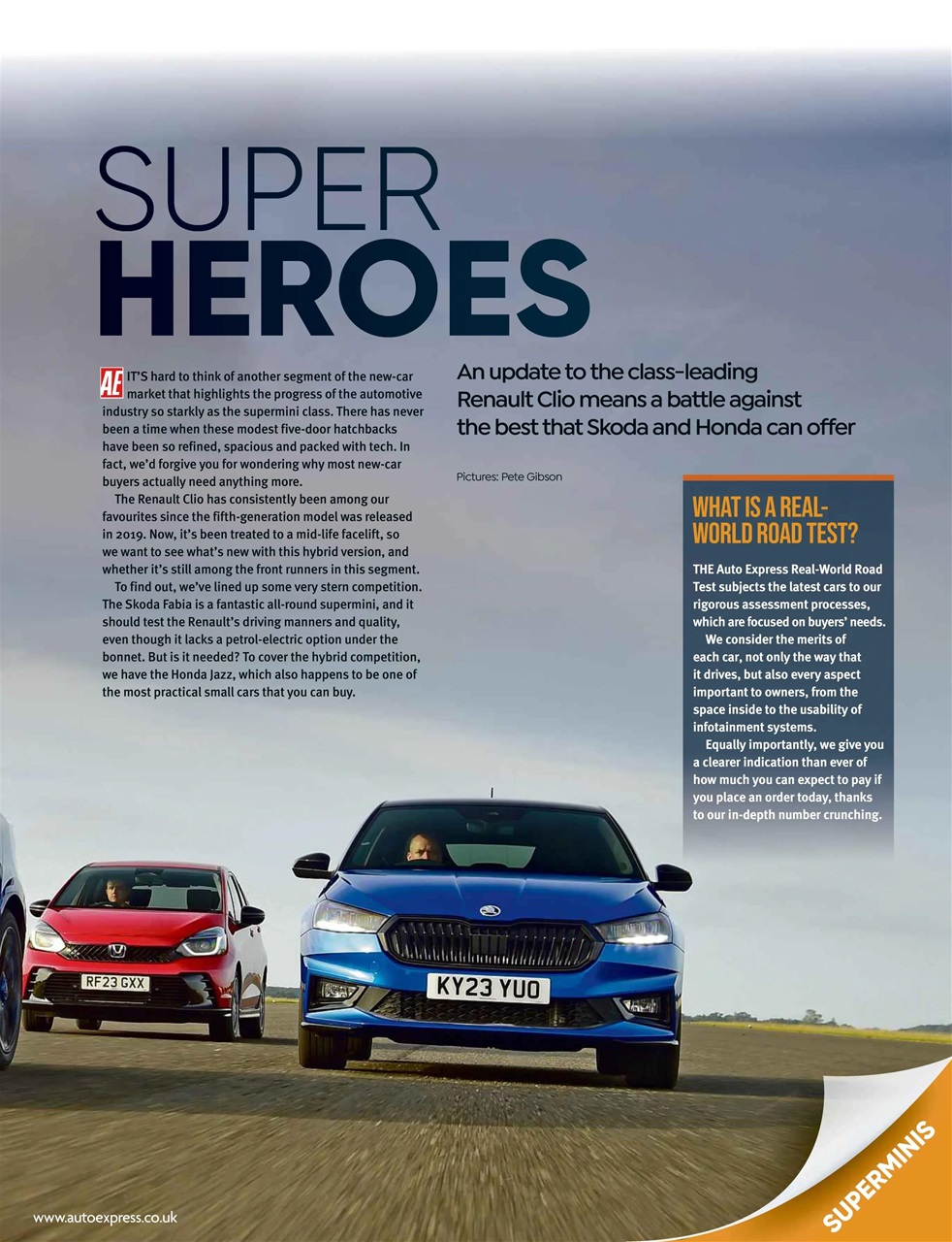 Auto Express Preview Pages