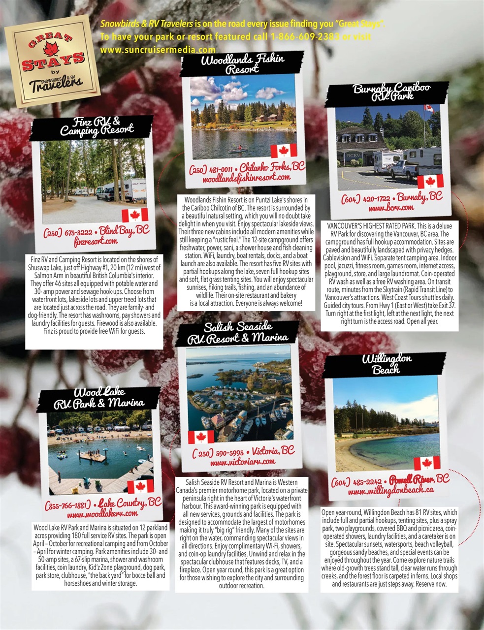 Snowbirds & RV Travelers Preview Pages