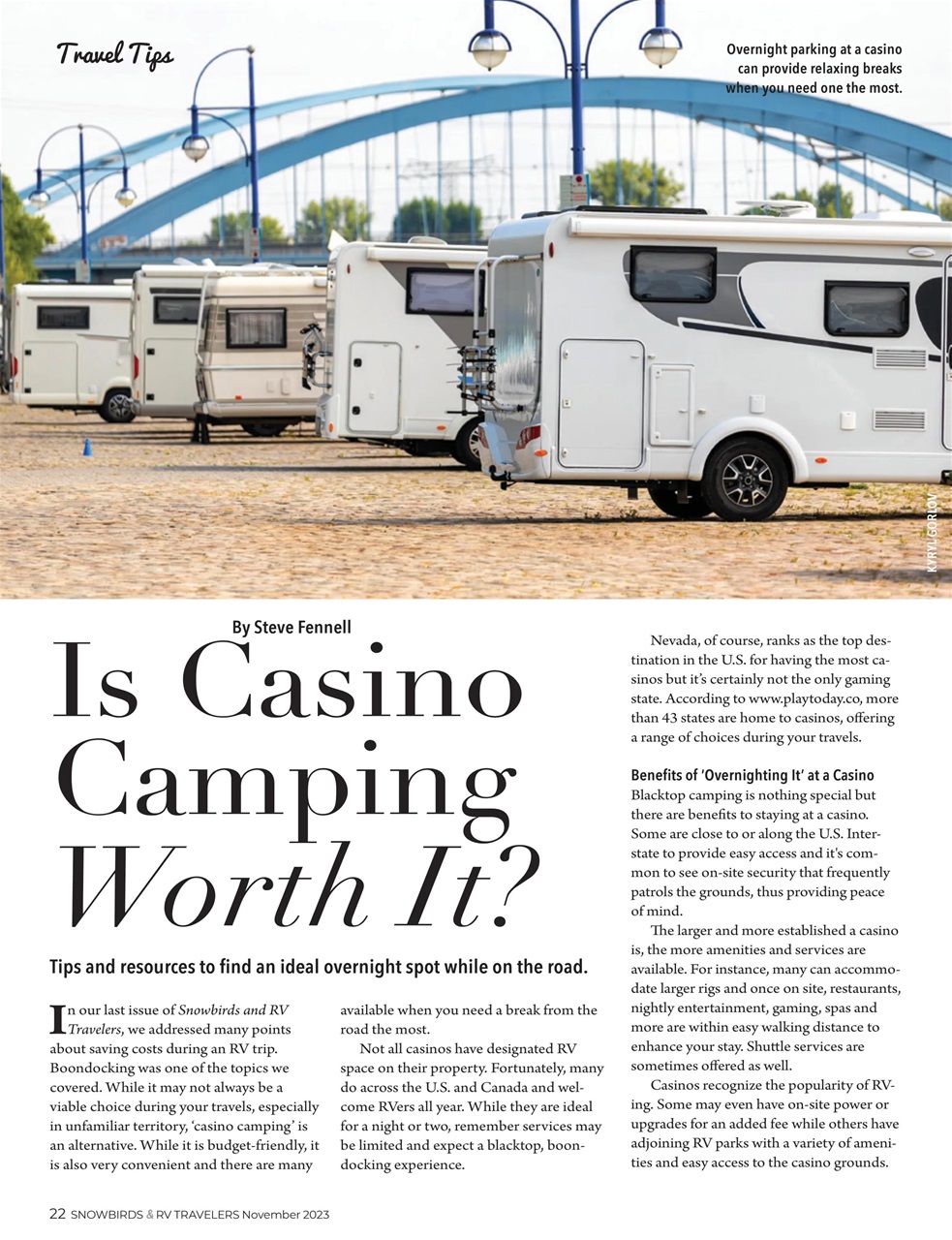 Snowbirds & RV Travelers Preview Pages