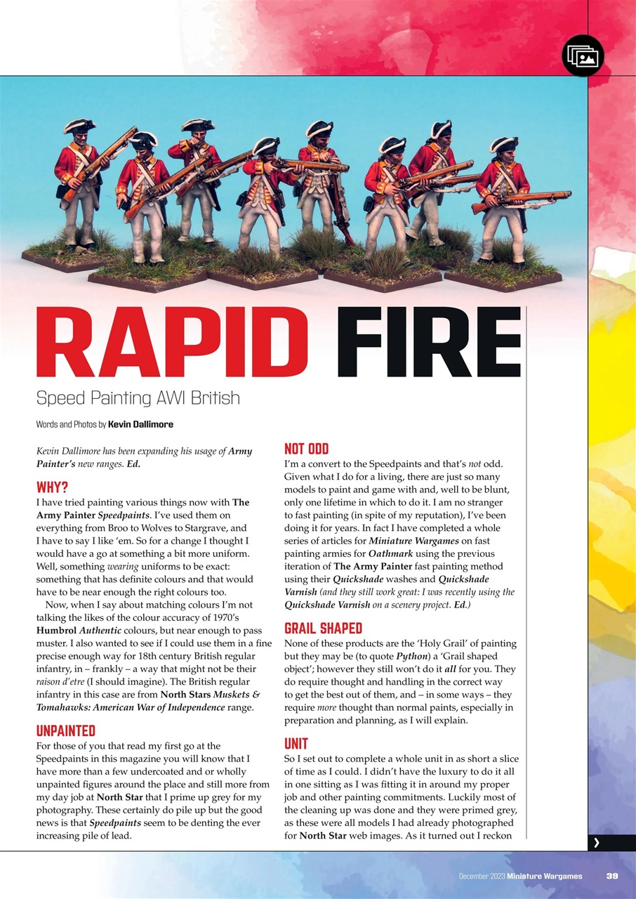 Miniature Wargames Preview Pages
