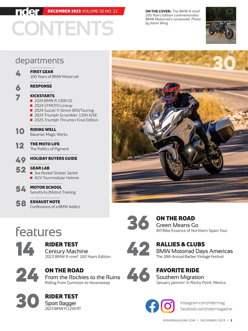 Rider Magazine Preview Pages