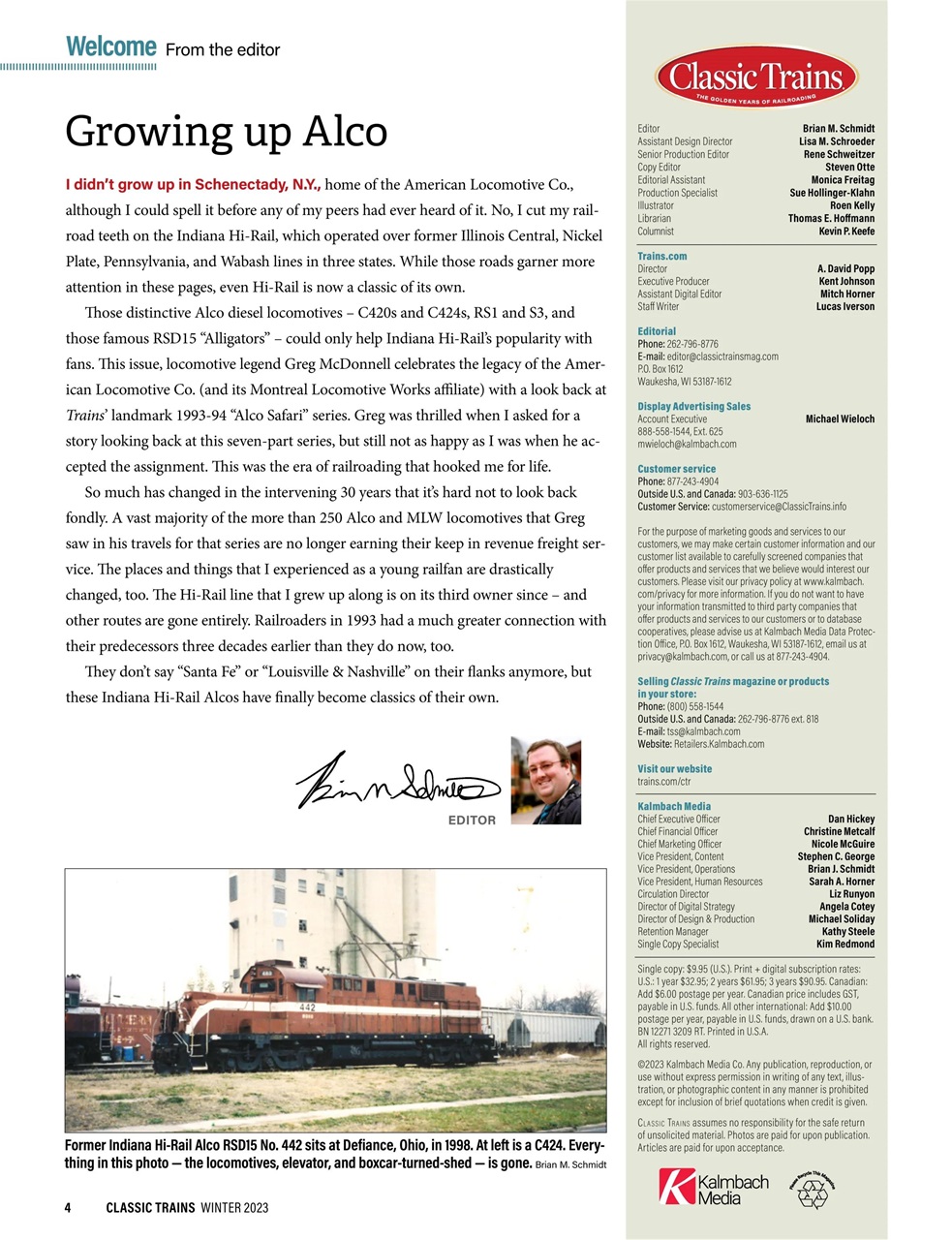 Classic Trains Preview Pages