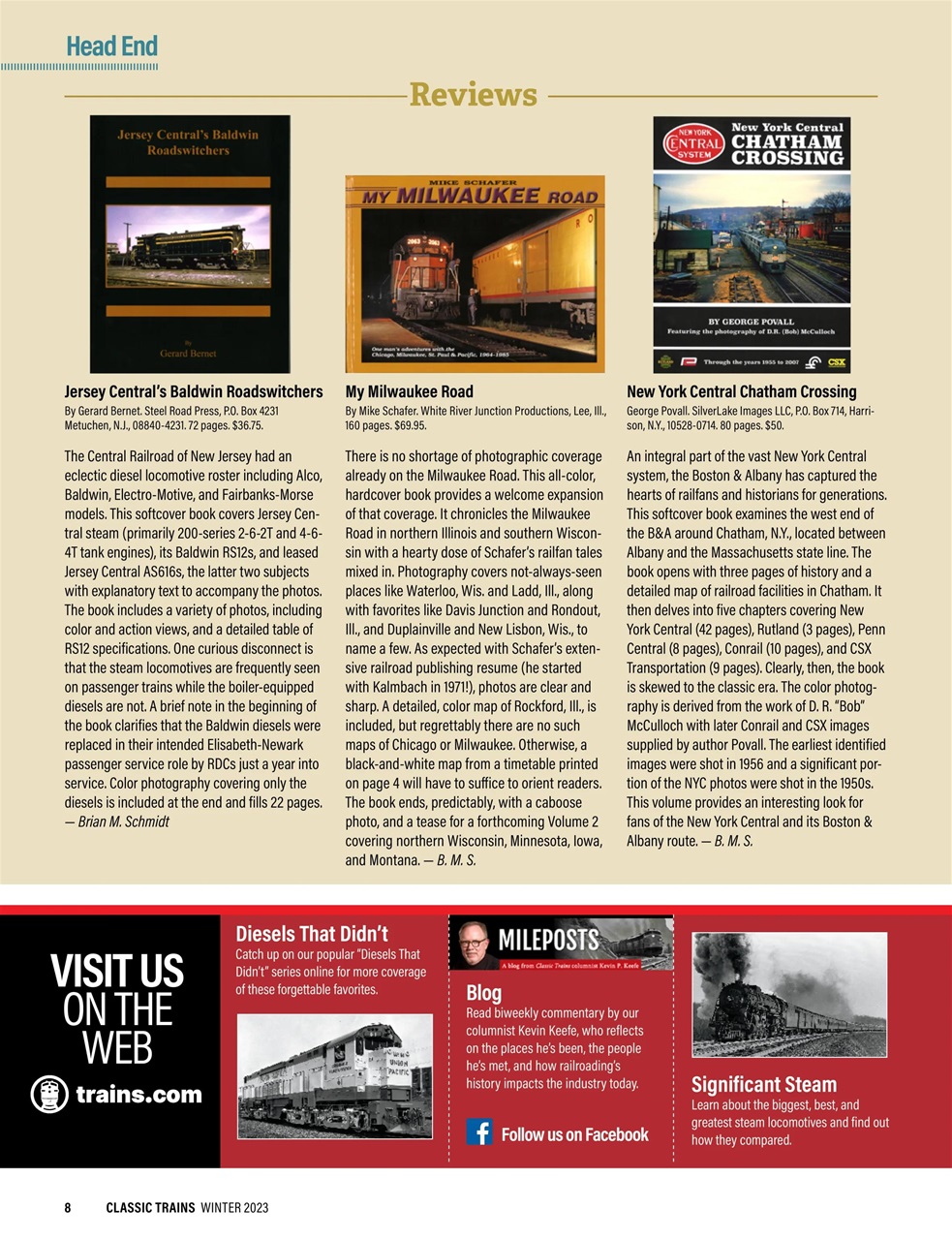 Classic Trains Preview Pages
