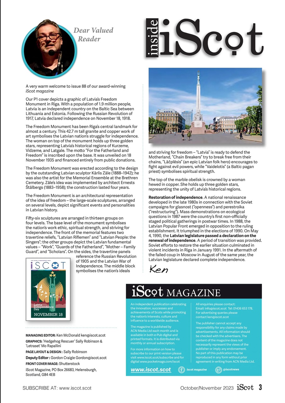 iScot Magazine Preview Pages