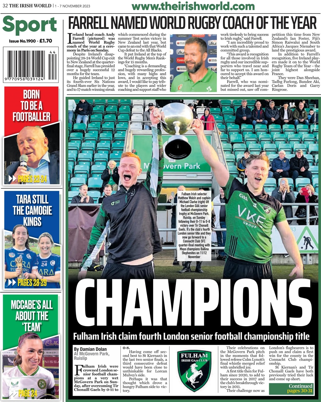 Irish World Preview Pages