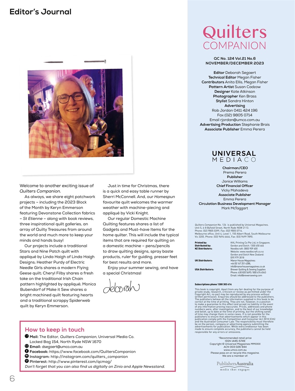 Quilters Companion Preview Pages