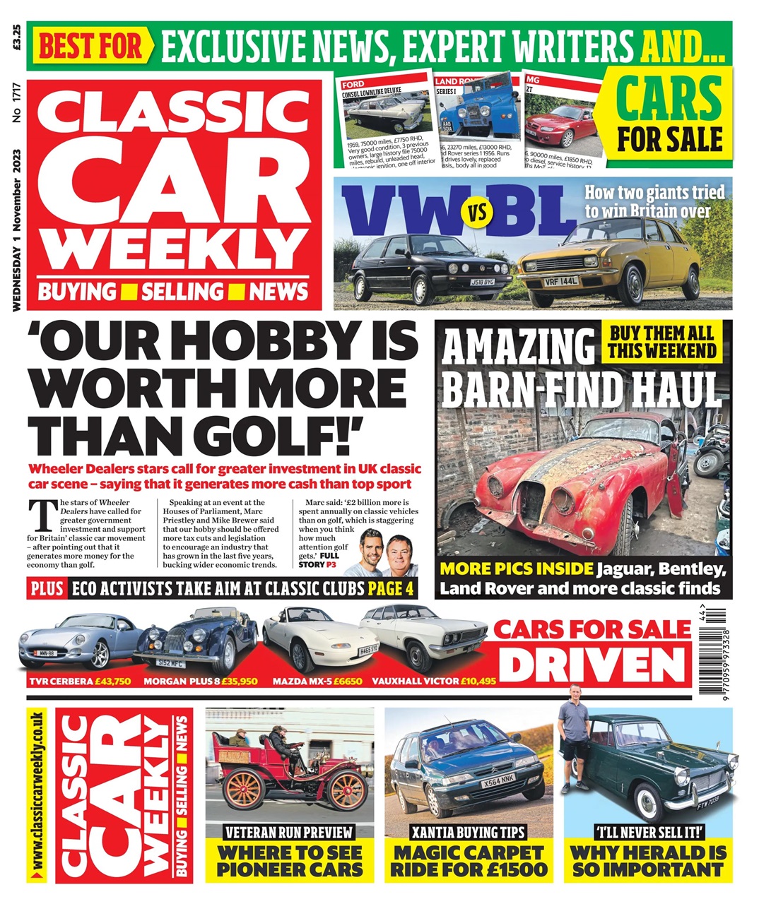Classic Car Weekly Preview Pages
