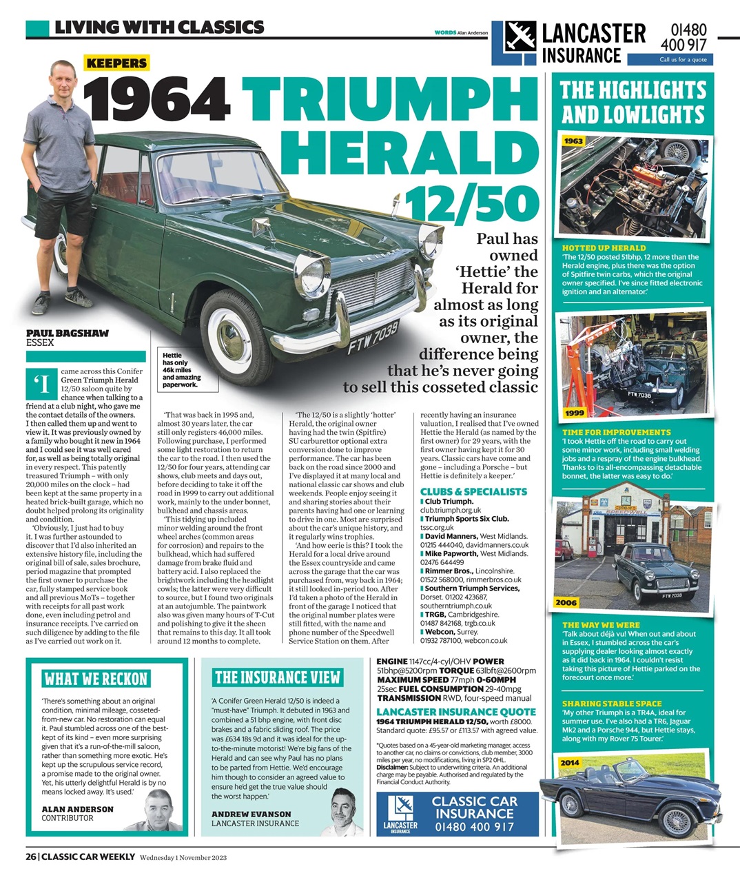 Classic Car Weekly Preview Pages