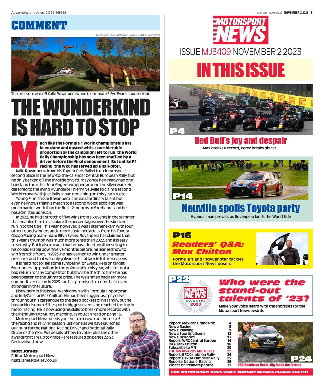 Motorsport News Preview Pages