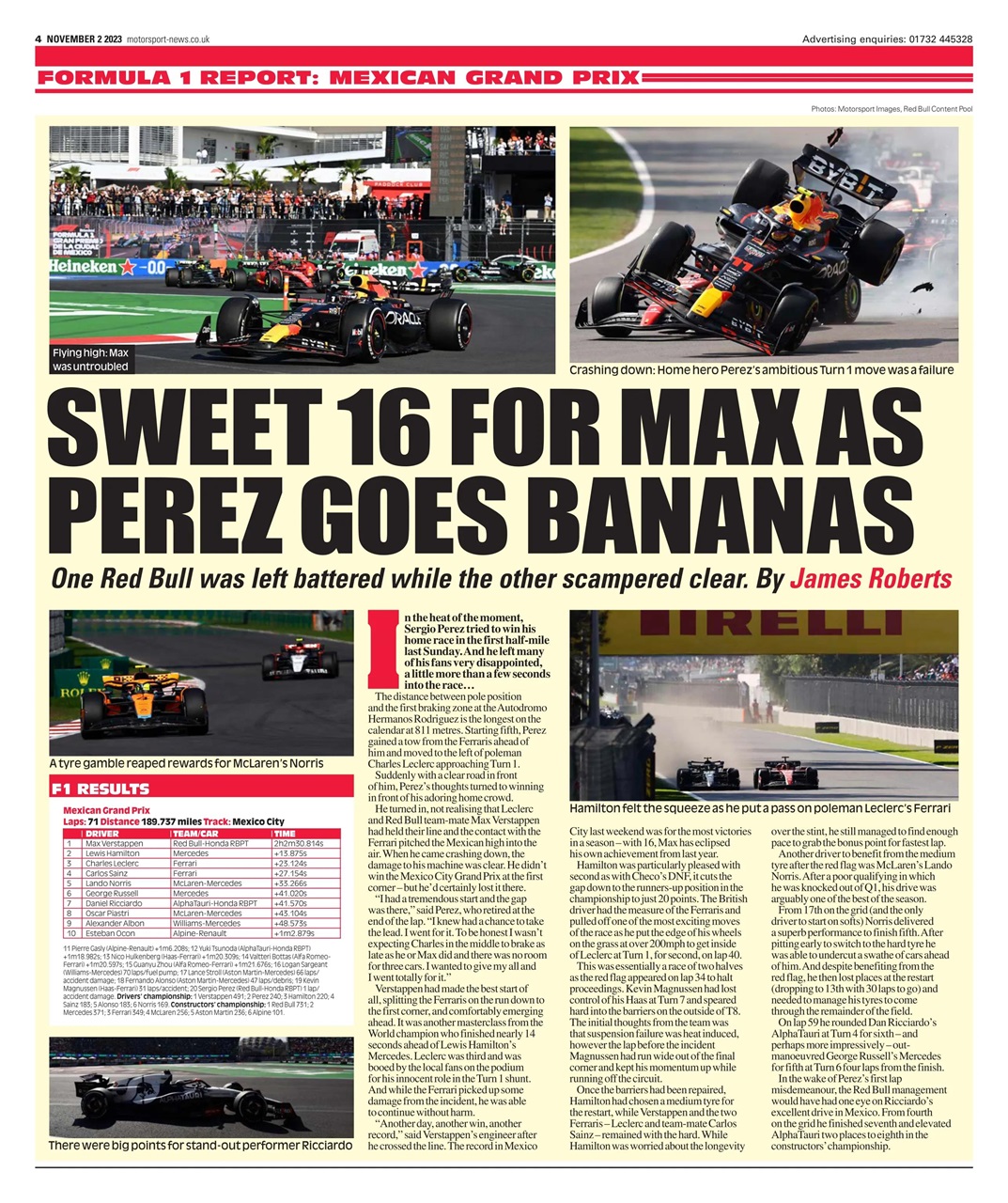 Motorsport News Preview Pages