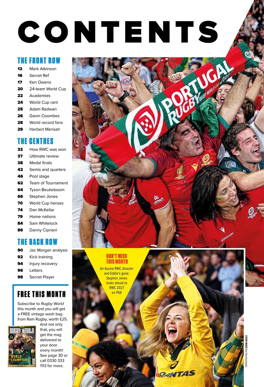 Rugby World Preview Pages