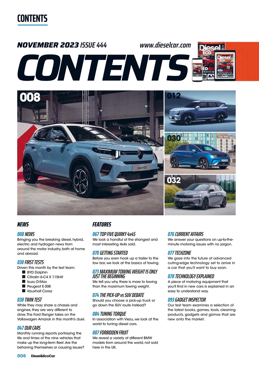 Diesel&EcoCar Magazine Preview Pages