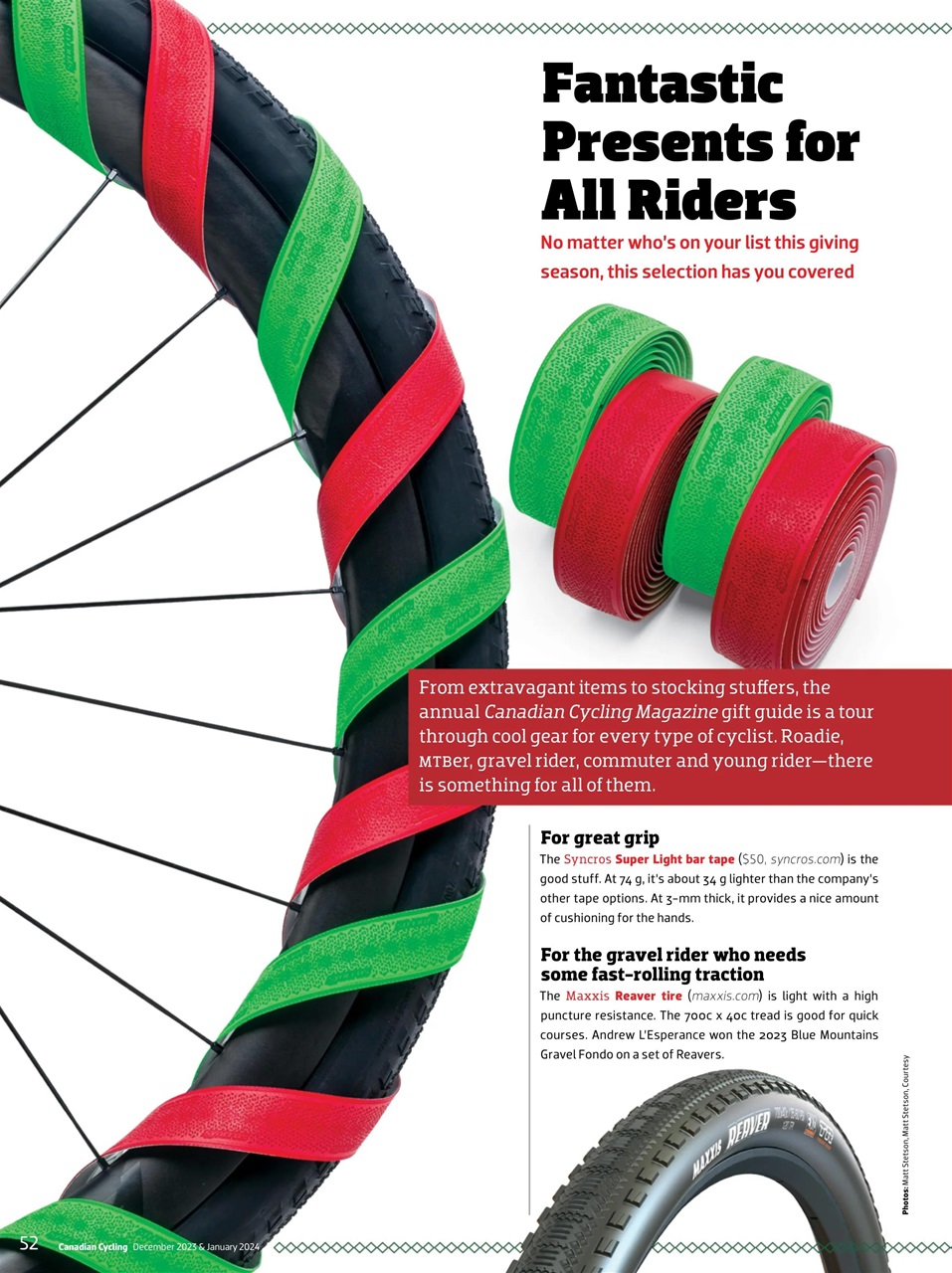 Canadian Cycling Magazine Preview Pages