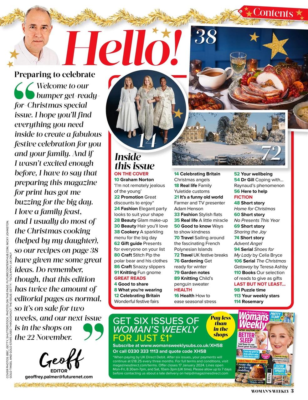 Woman's Weekly Preview Pages