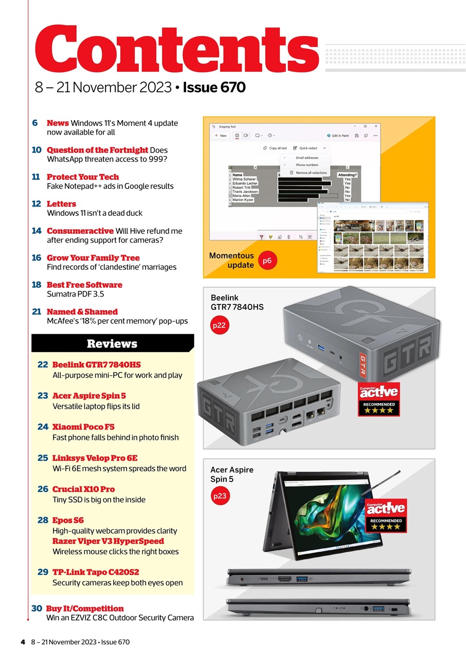 Computer Active Preview Pages