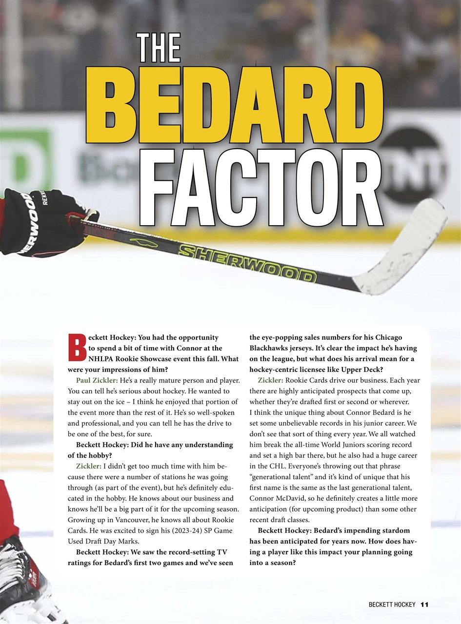 Beckett Hockey Magazine Preview Pages